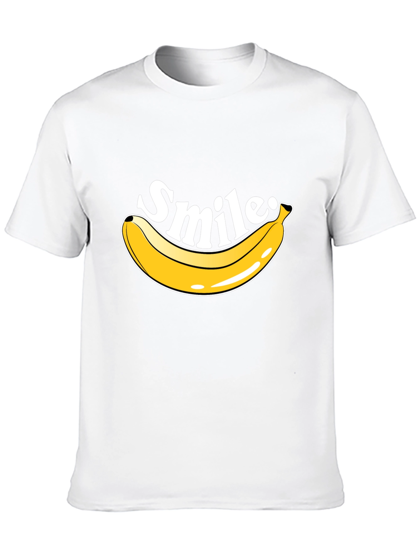 Smile Banana T-Shirt - Mens Crew Neck Tee