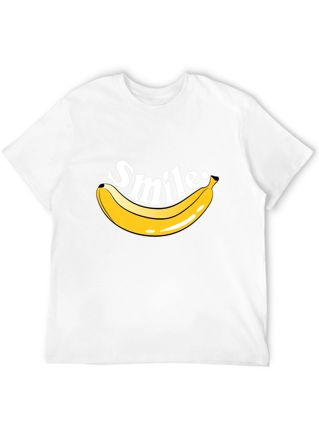 Smile Banana T-Shirt - Mens Crew Neck Tee
