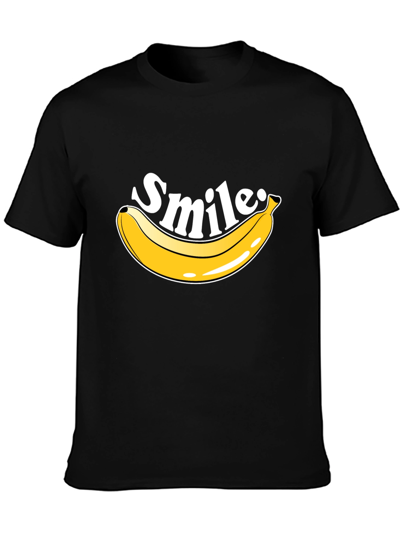 Smile Banana T-Shirt - Mens Crew Neck Tee