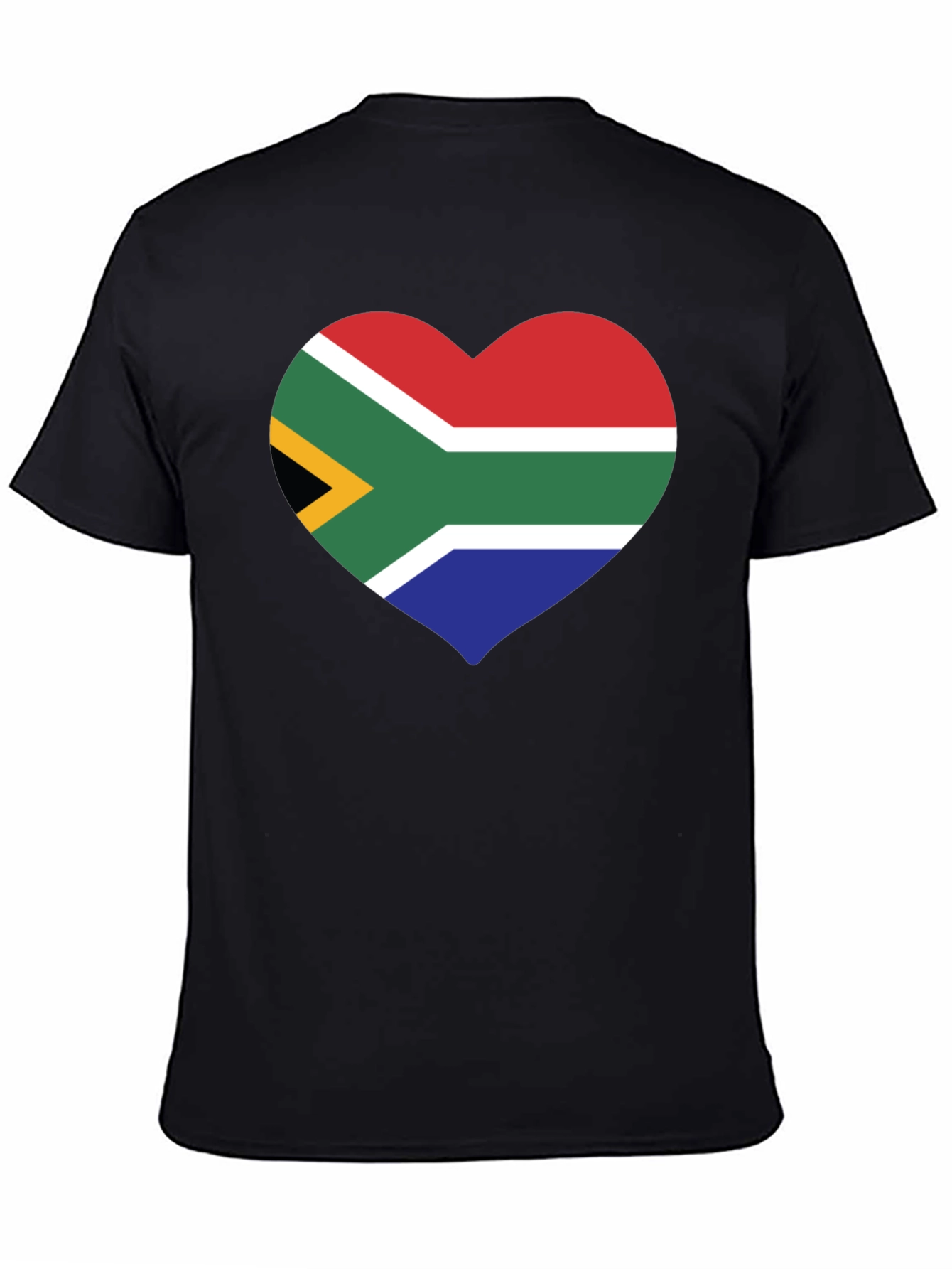 South Africa Flag Heart Graphic T-Shirt