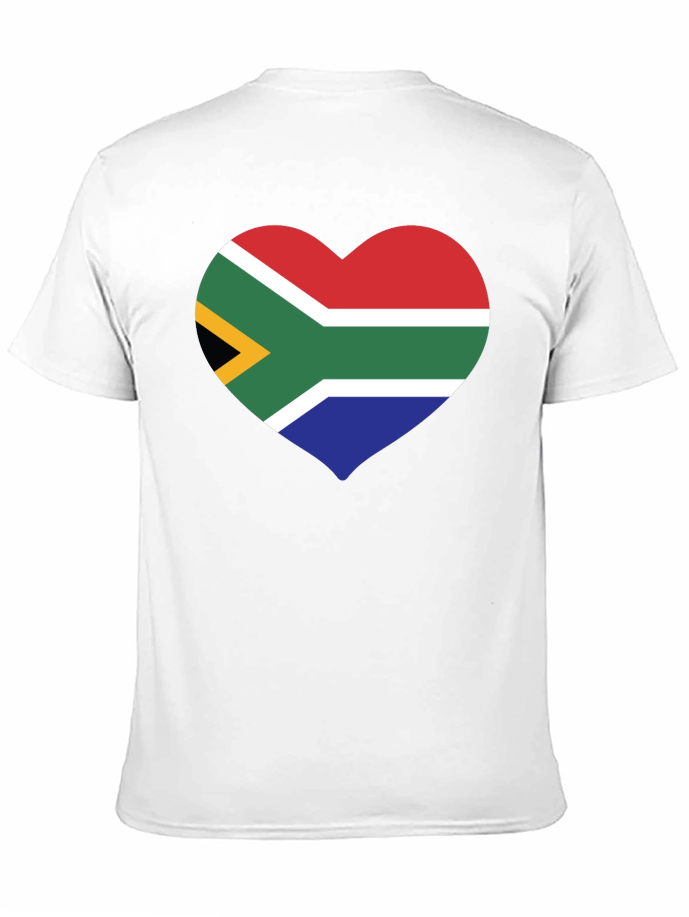 South Africa Flag Heart Graphic T-Shirt
