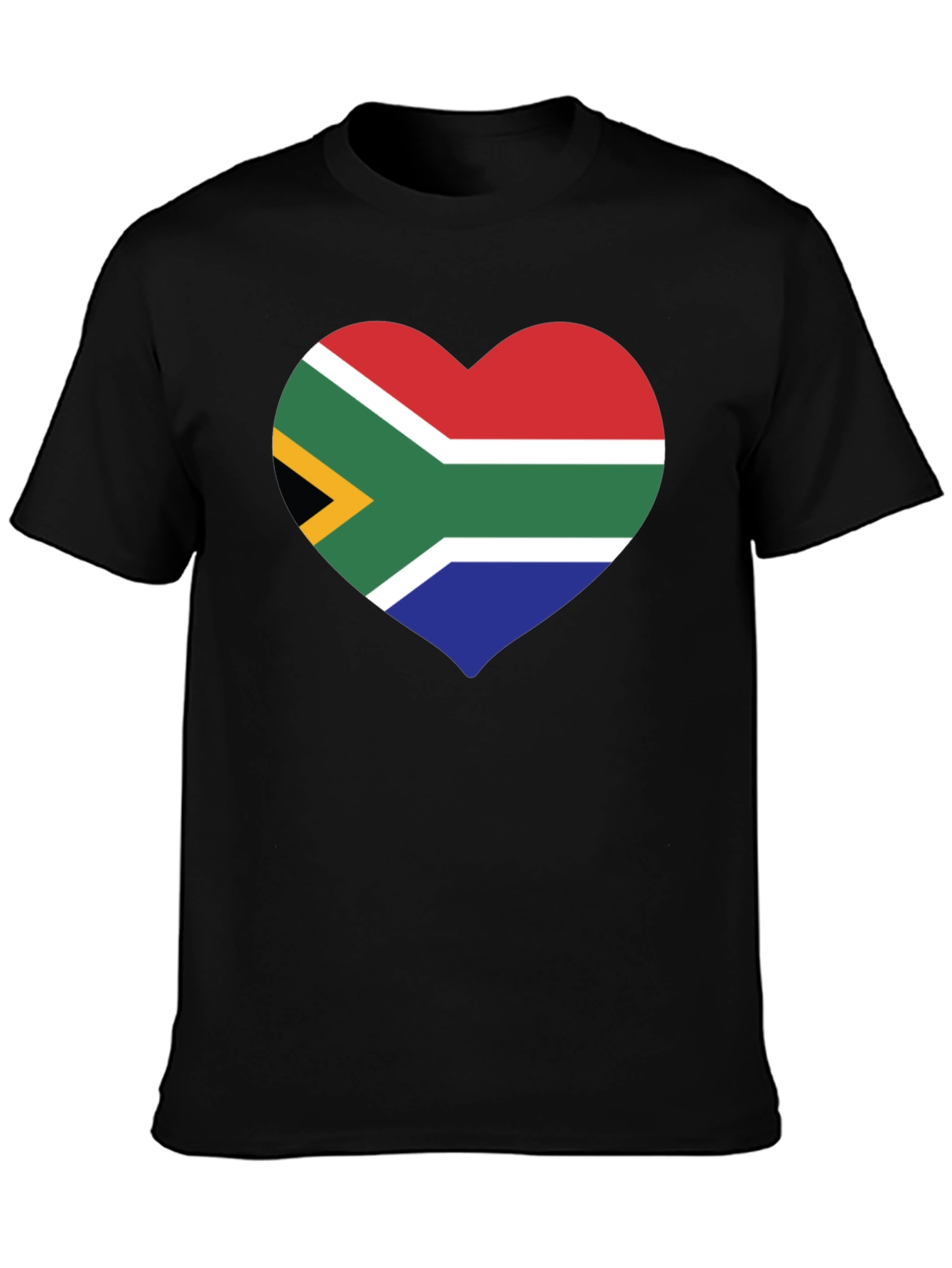 South Africa Flag Heart Graphic T-Shirt