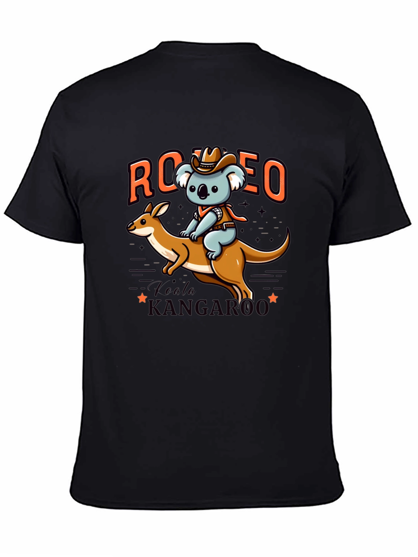 Rodeo Koala Riding Kangaroo T-Shirt