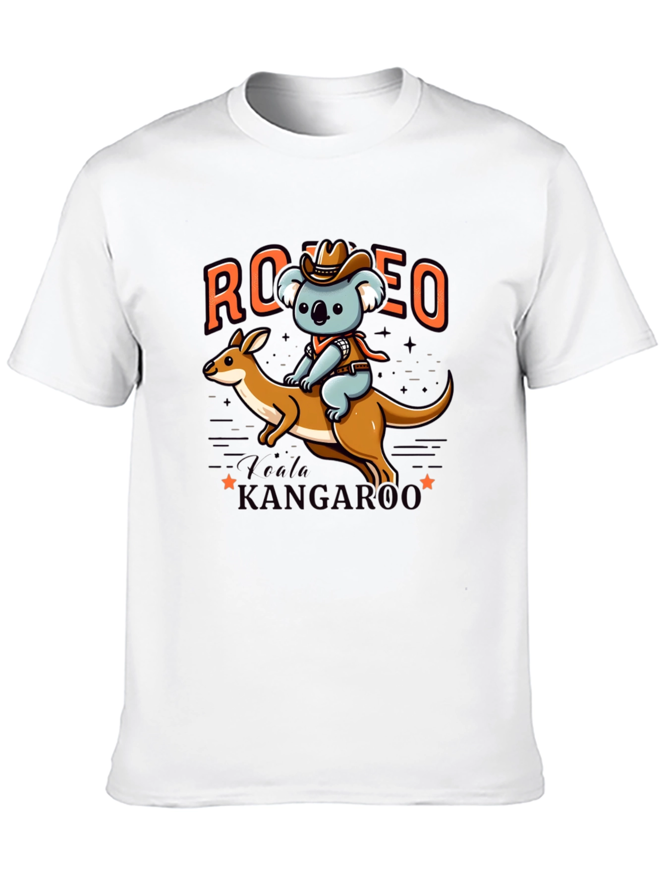 Rodeo Koala Riding Kangaroo T-Shirt