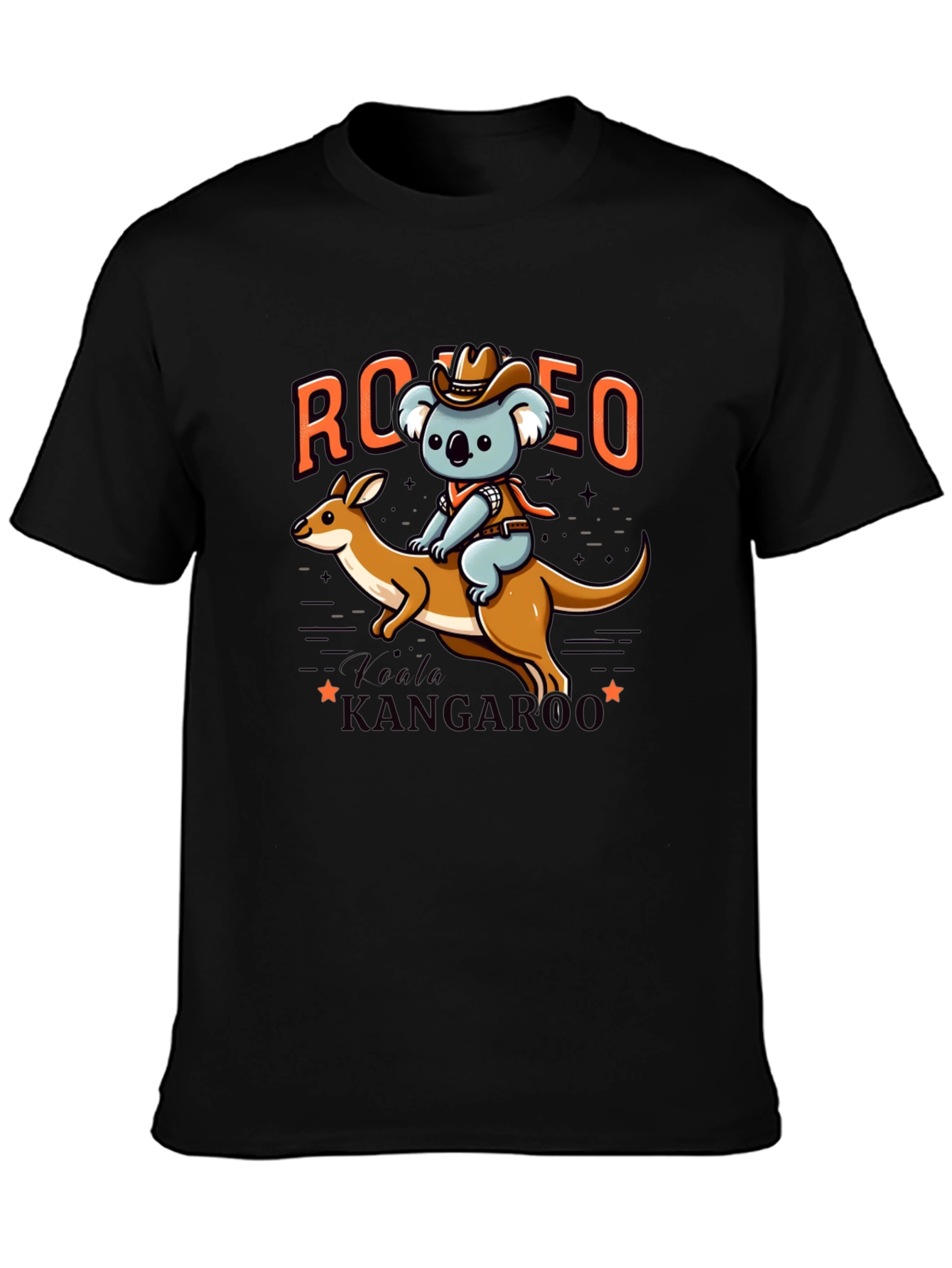 Rodeo Koala Riding Kangaroo T-Shirt
