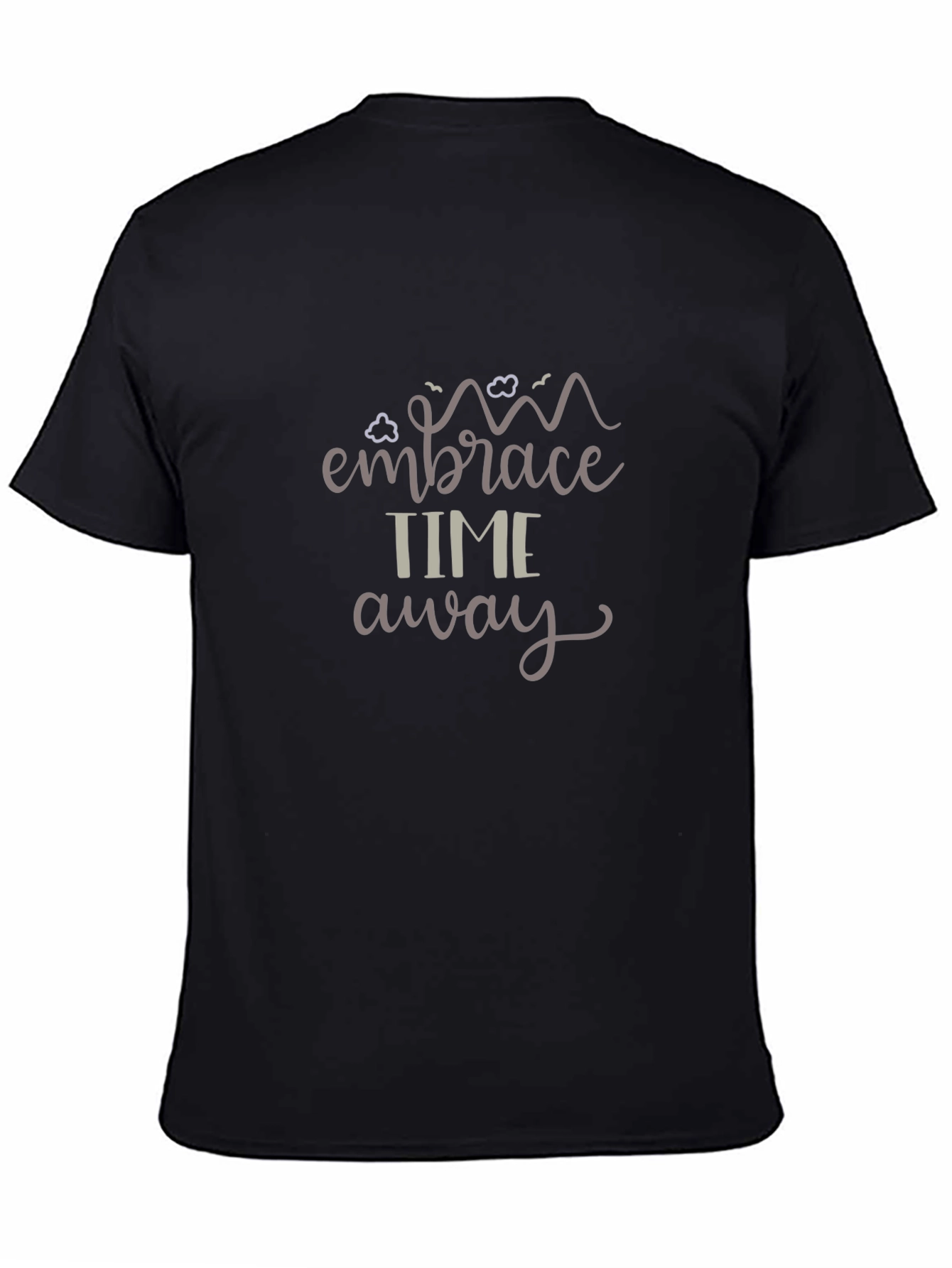 Embrace Time Away Graphic T-Shirt Black Tee