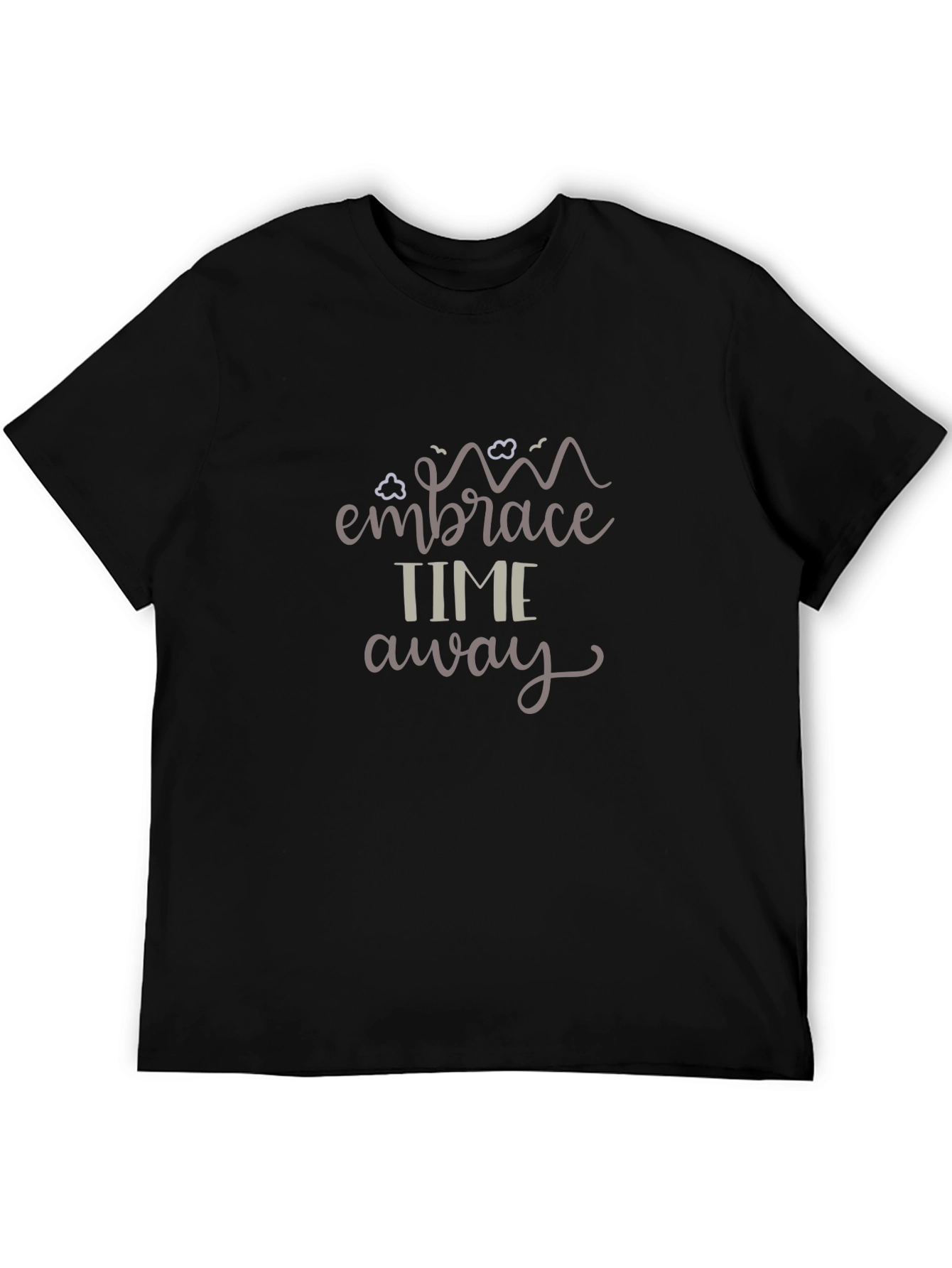Embrace Time Away Graphic T-Shirt Black Tee