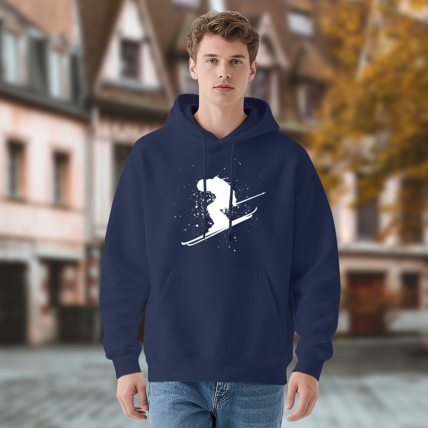 Vintage Motorcycle Rider Biker Graphic Hoodie, Men Comfort Bike Sweatshirt
