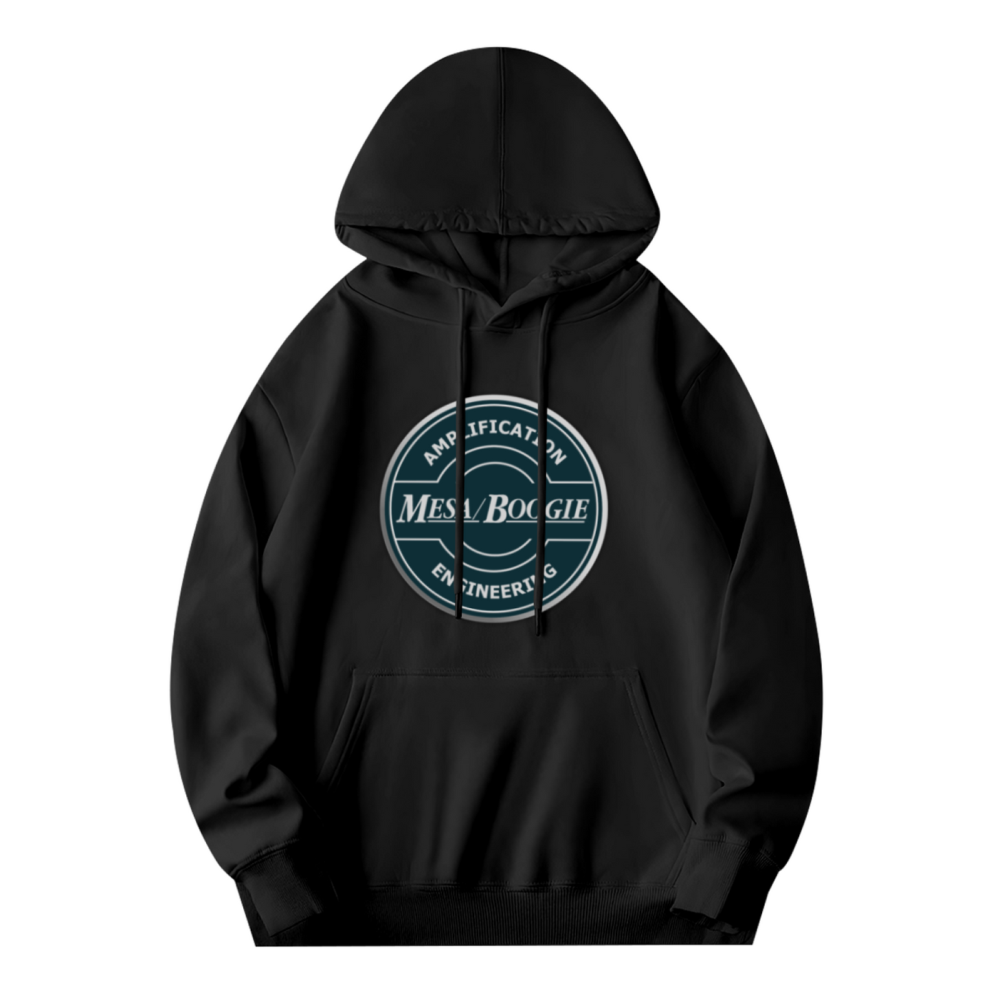Mesa Boogie Amplification Retro Logo Black Hoodie, Cozy Music Lover Pullover