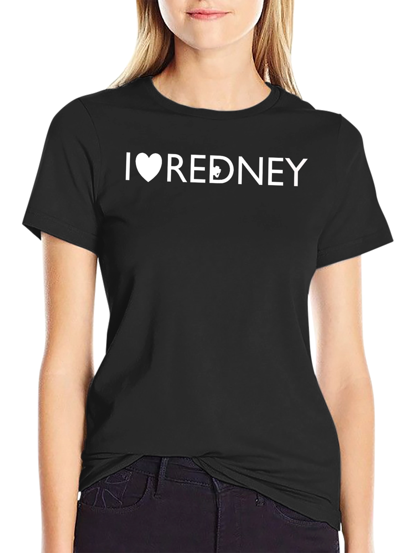 I Heart Redney T-Shirt - Black Graphic Tee