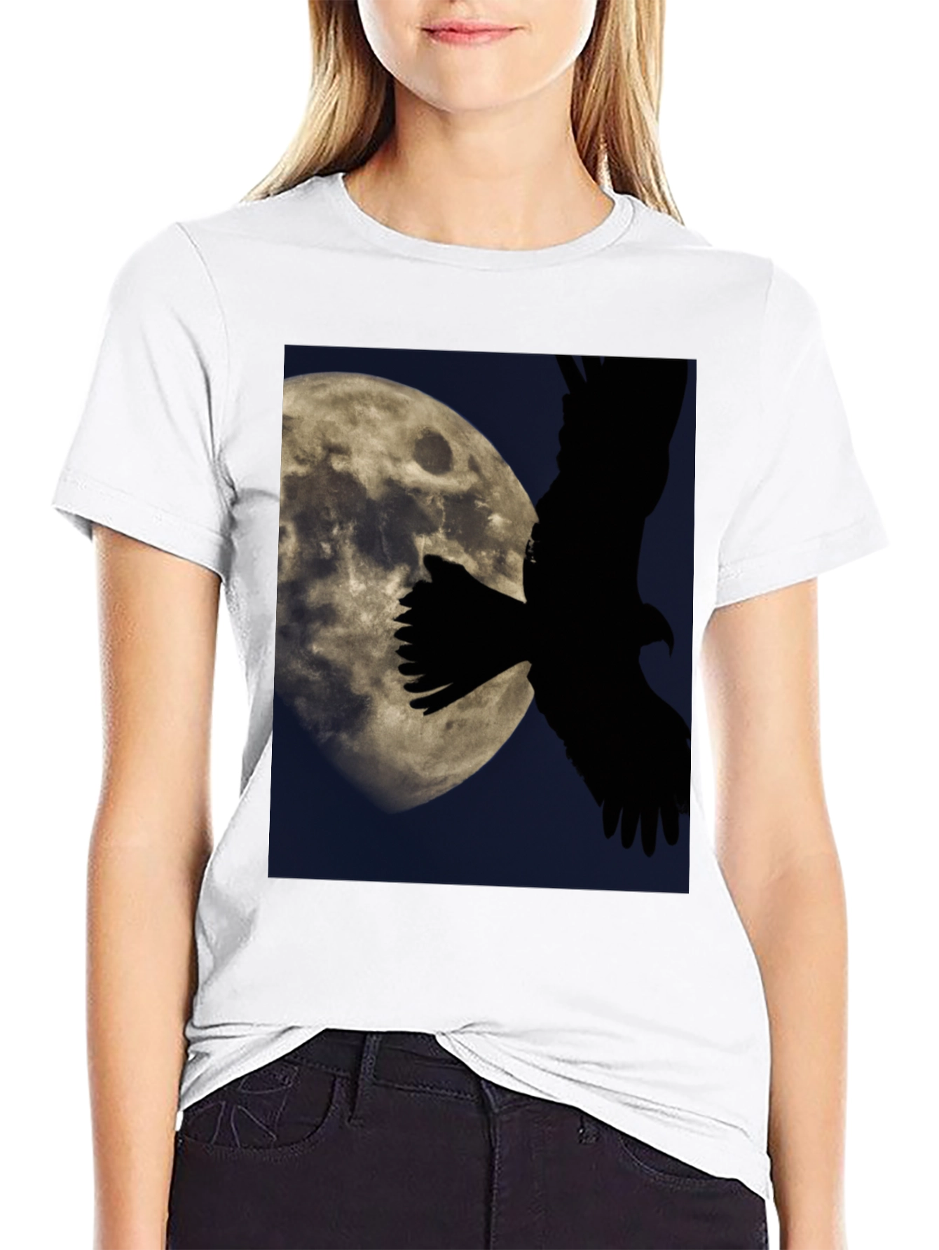 Eagle Moon Graphic T-Shirt