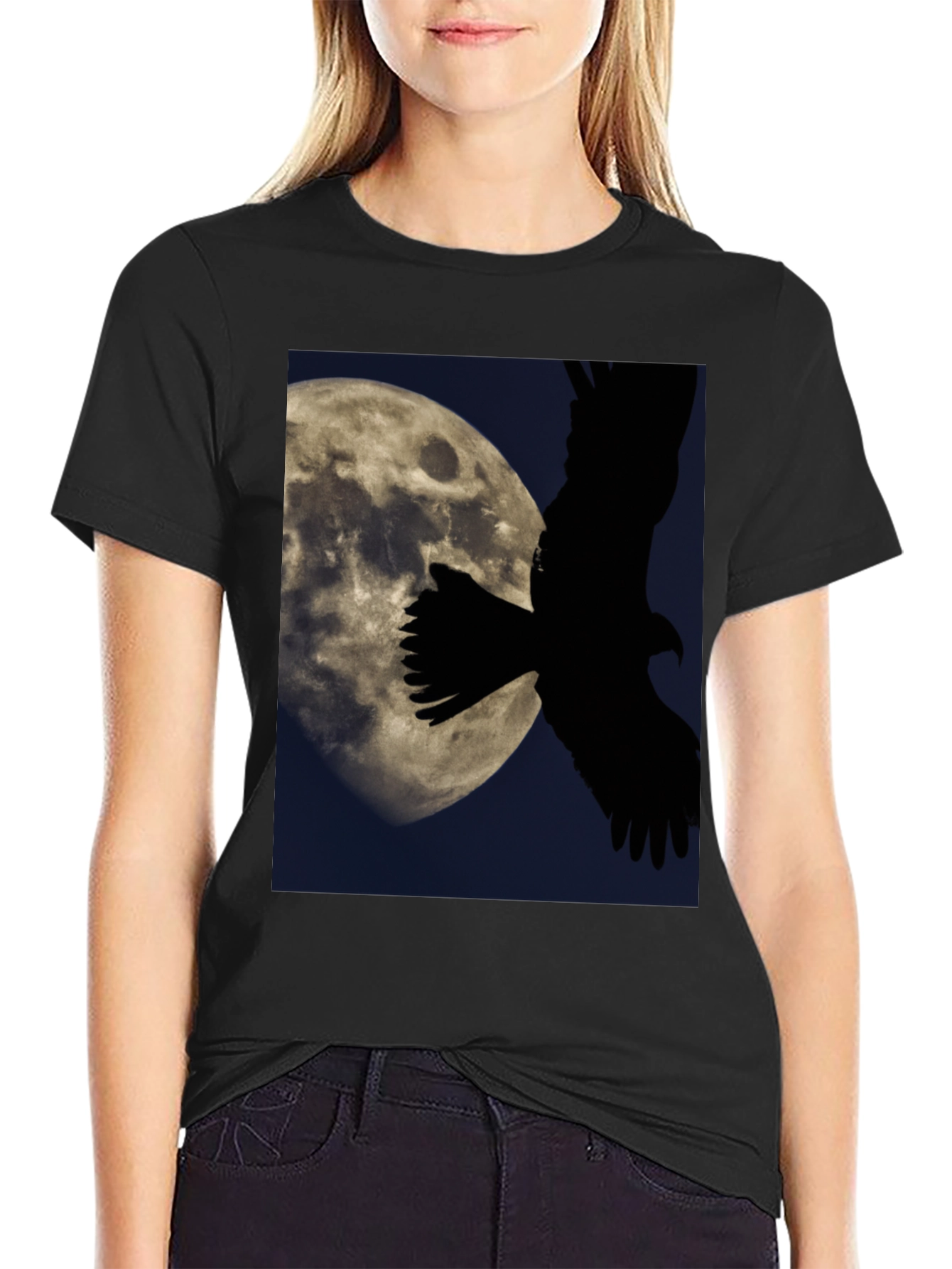 Eagle Moon Graphic T-Shirt