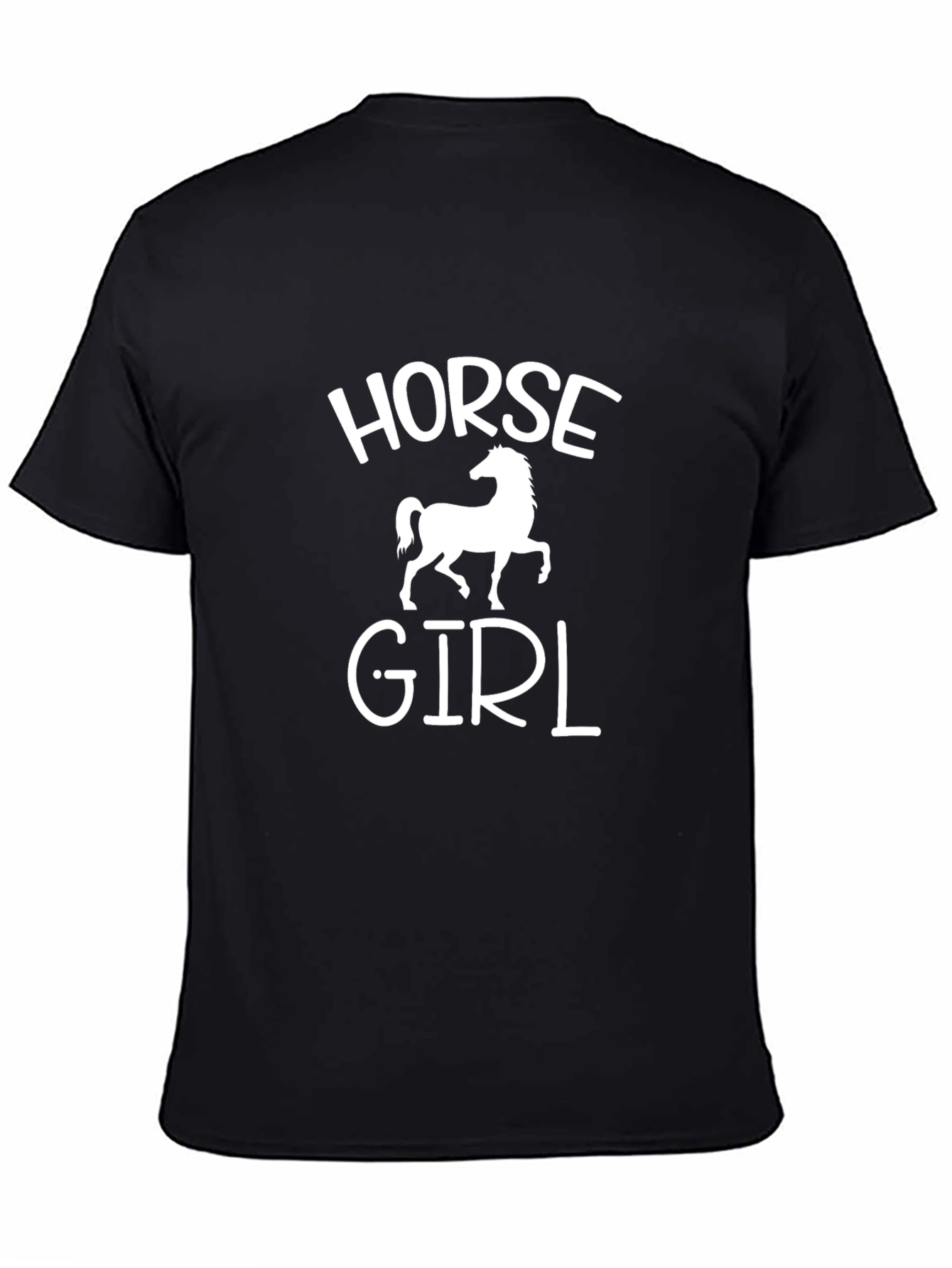 Horse Girl Graphic Tee - Black Unisex T-Shirt