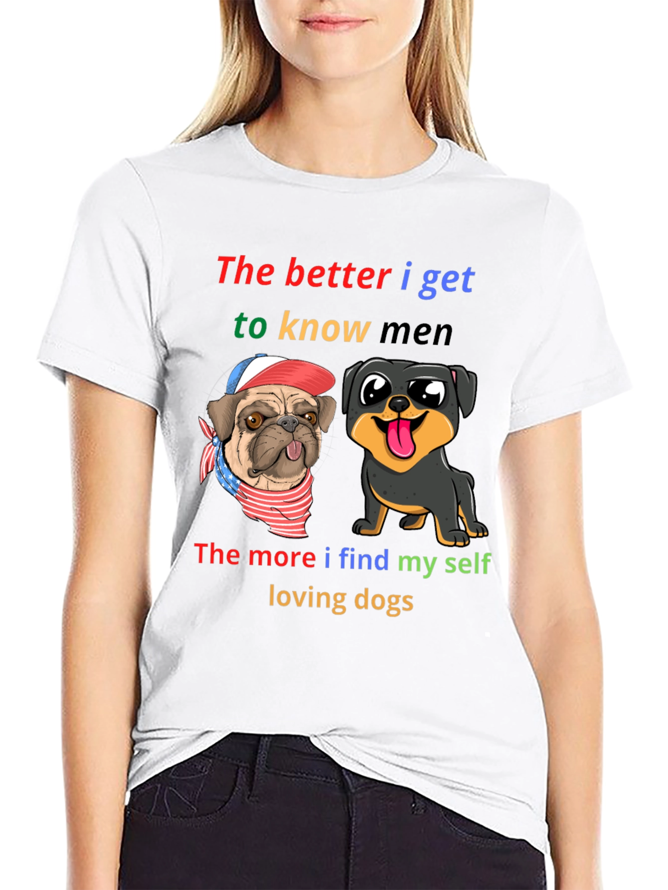 Dog Lover T-Shirt: Better I Know Men Loving Dogs