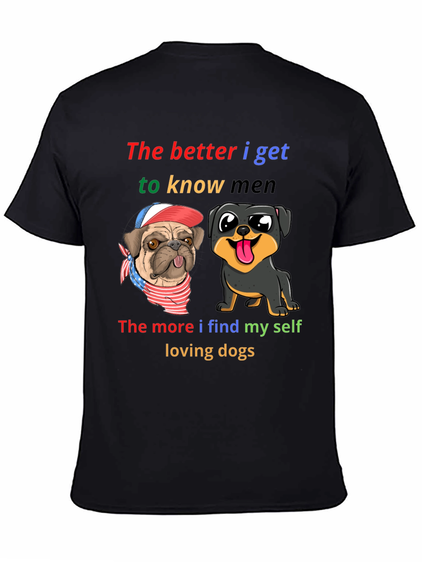 Dog Lover T-Shirt: Better I Know Men Loving Dogs