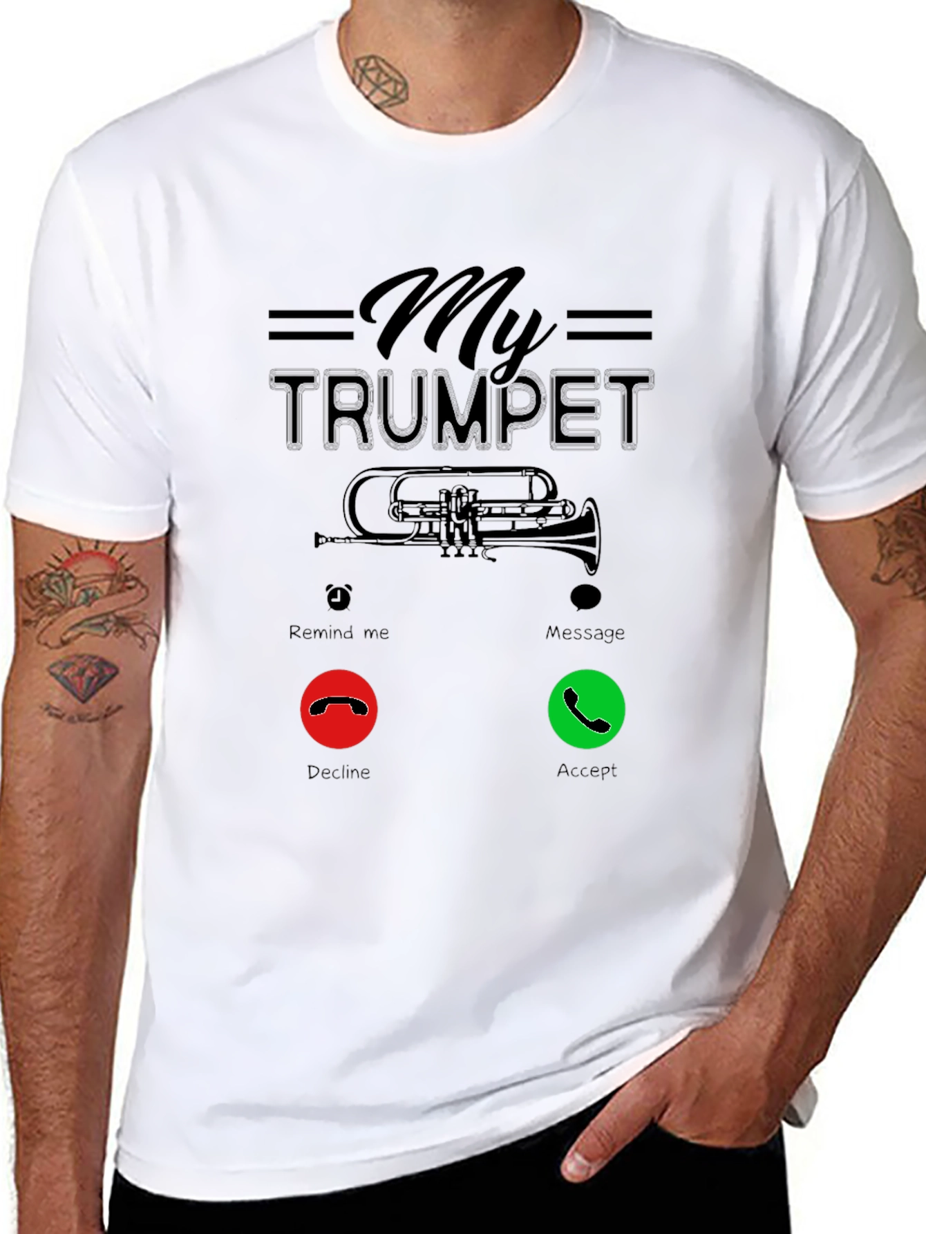 My Trumpet Calling Funny Music T-Shirt