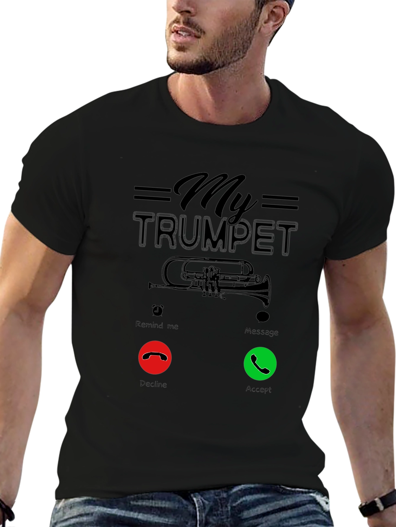 My Trumpet Calling Funny Music T-Shirt