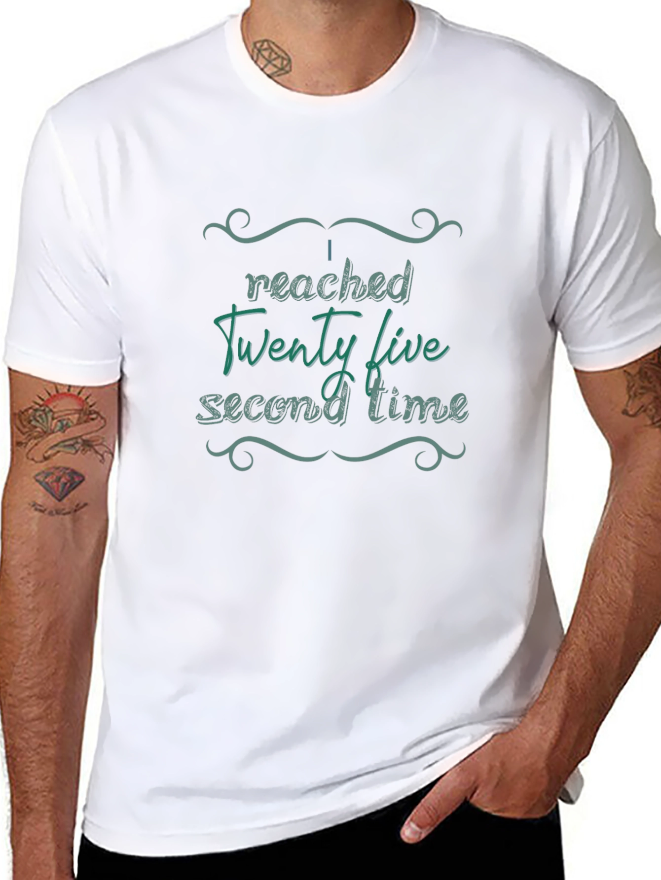 I Reached Twenty Five Second Time Novelty T-Shirt