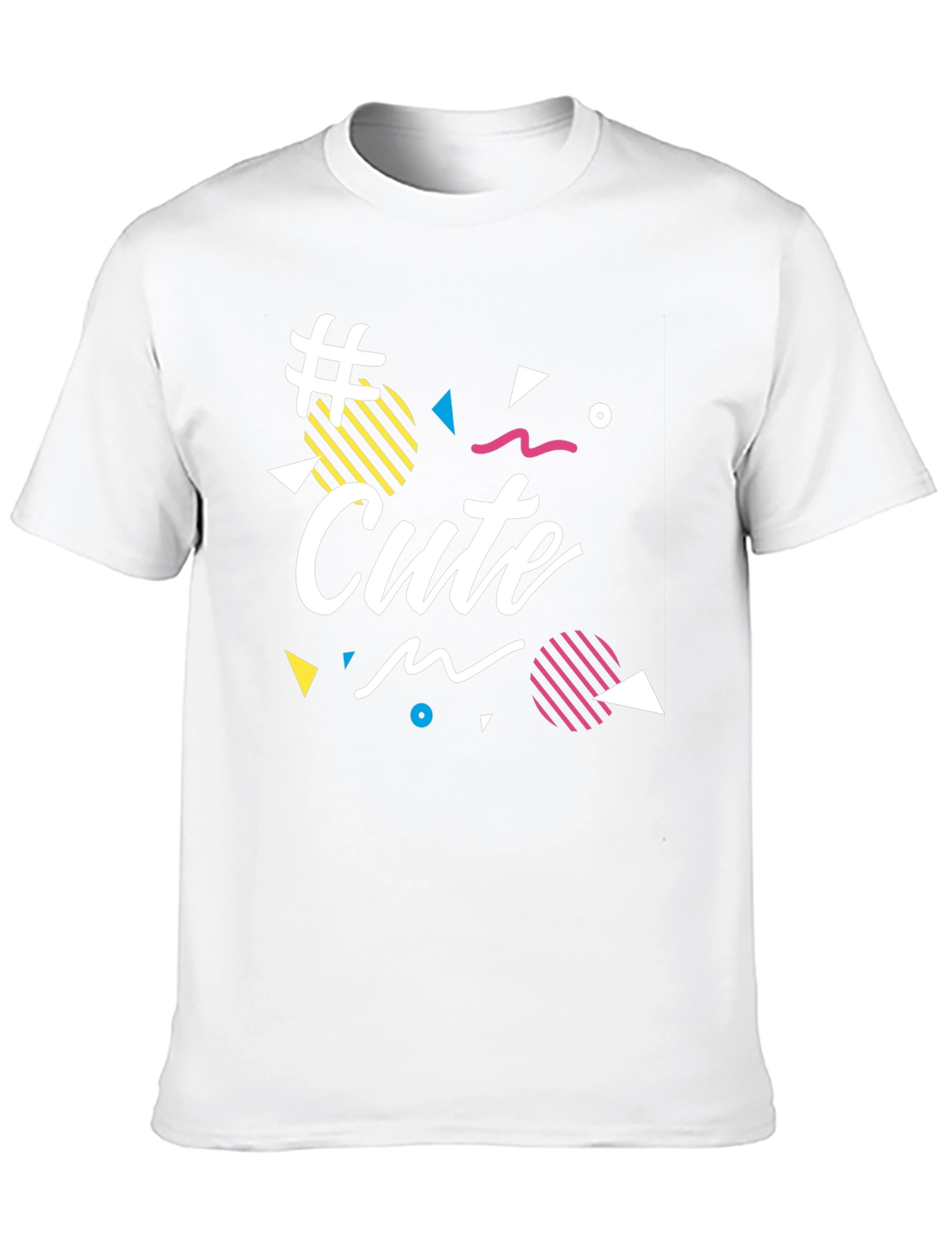 Cute Graphic Print Black T-Shirt