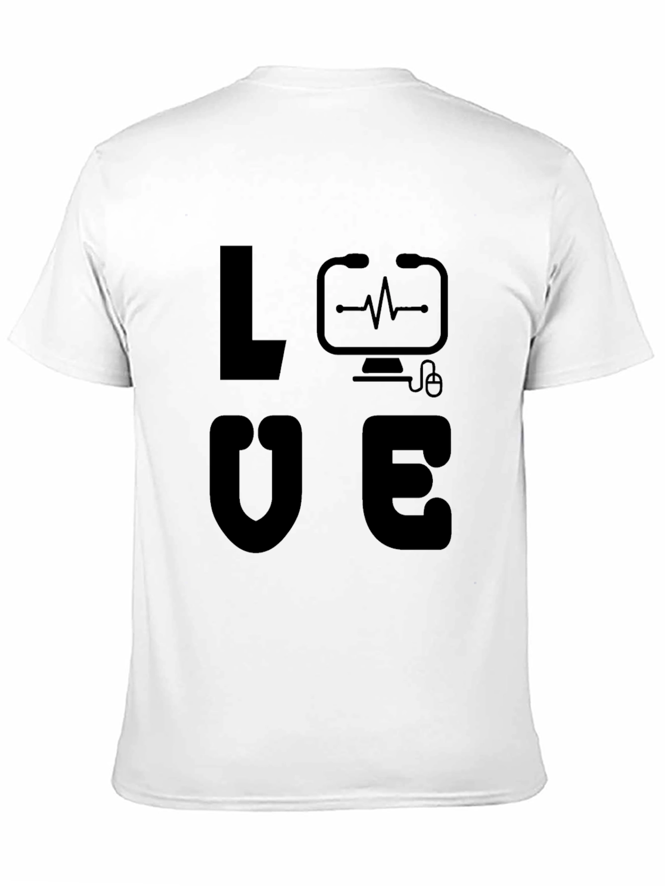 Love Computer Tech T-Shirt Unique Geek Tee