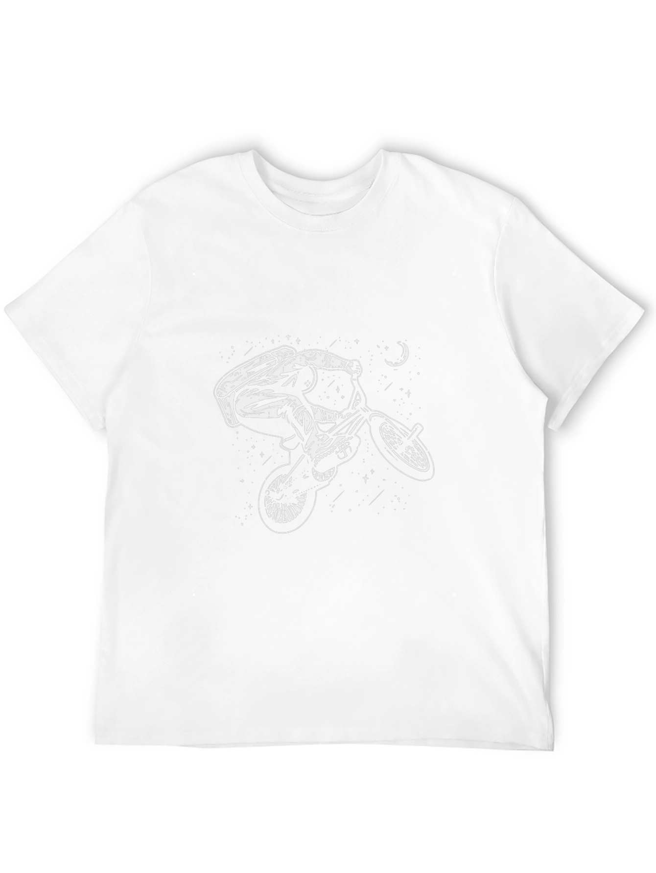 BMX Rider Graphic Tee - Black Cotton T-Shirt