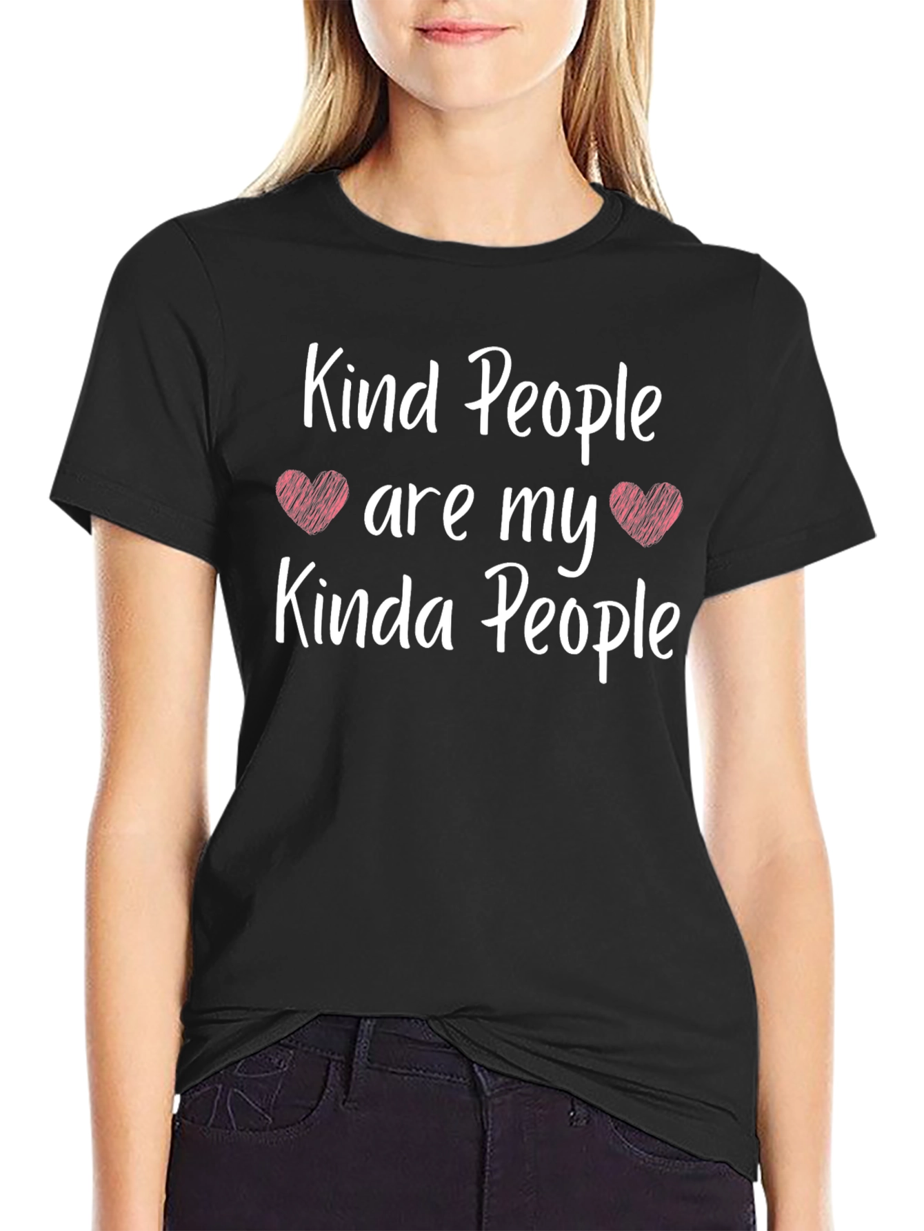 Kind People T-Shirt Black - Positive Vibes