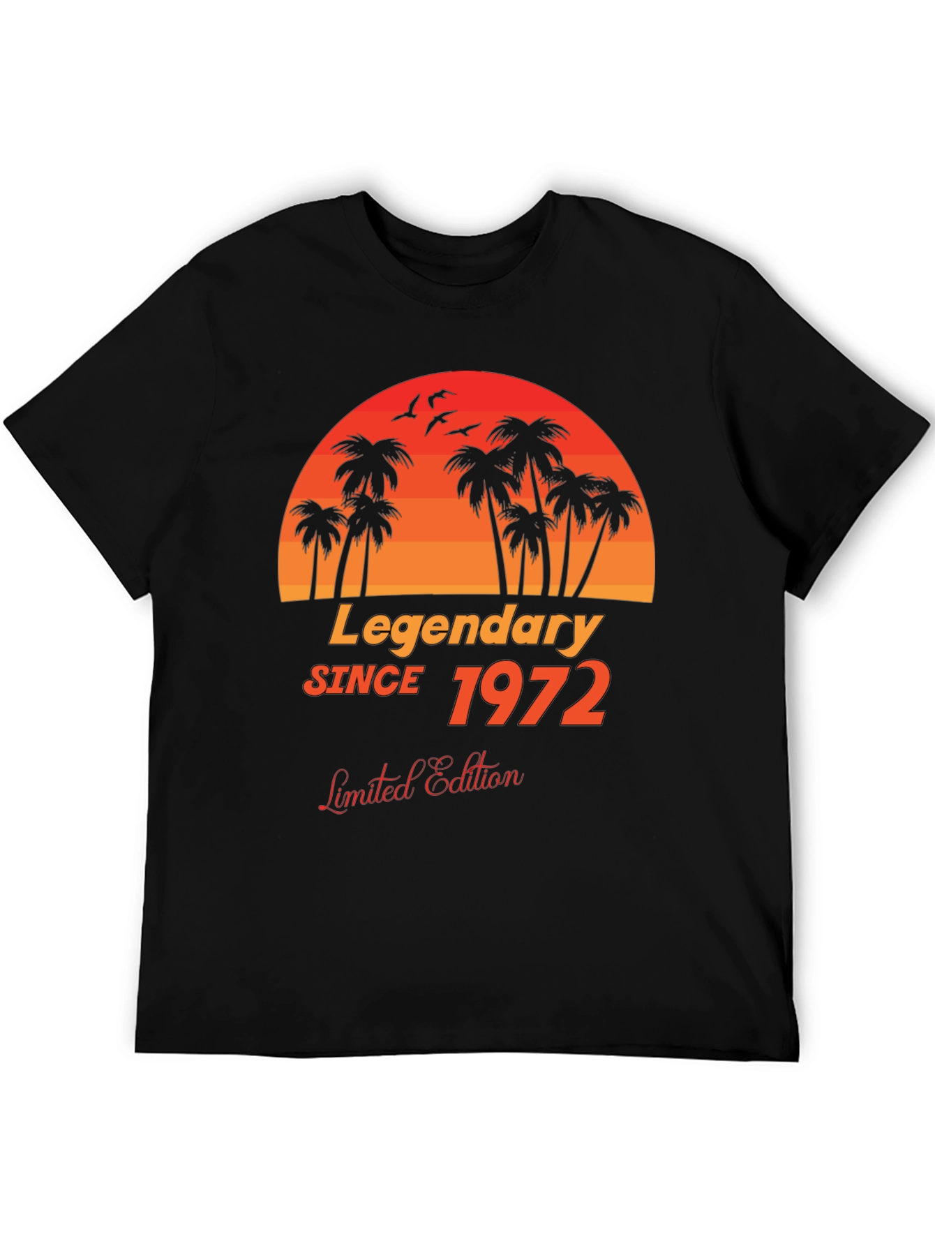 Legendary Since 1972 Black Graphic T-Shirt