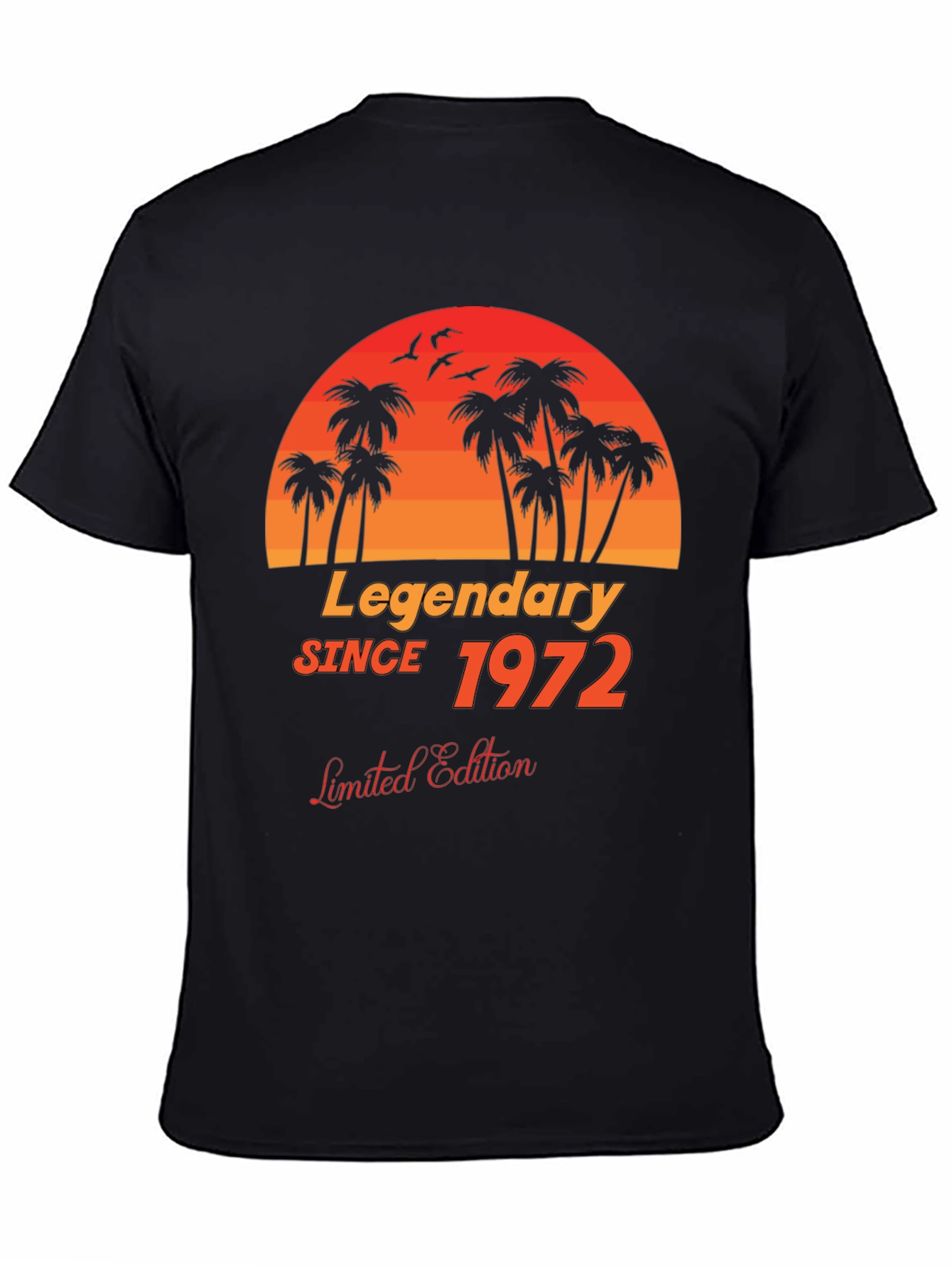 Legendary Since 1972 Black Graphic T-Shirt