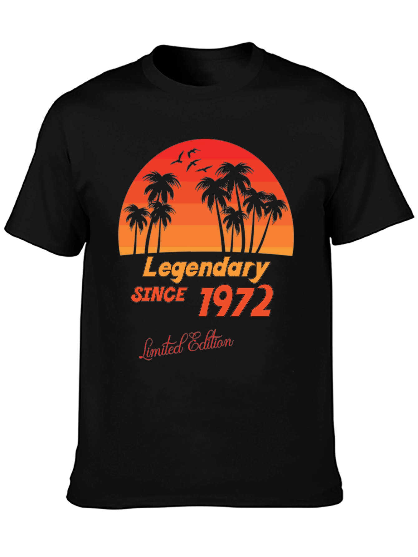 Legendary Since 1972 Black Graphic T-Shirt