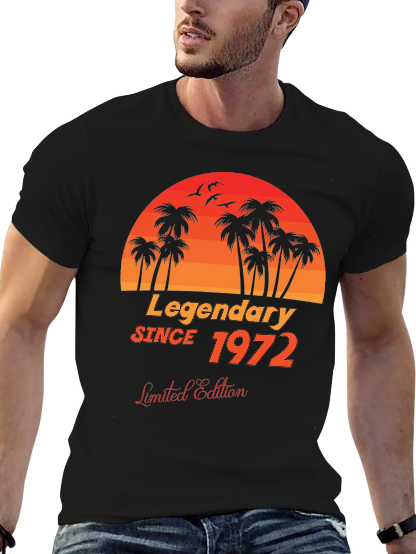 Legendary Since 1972 Black Graphic T-Shirt