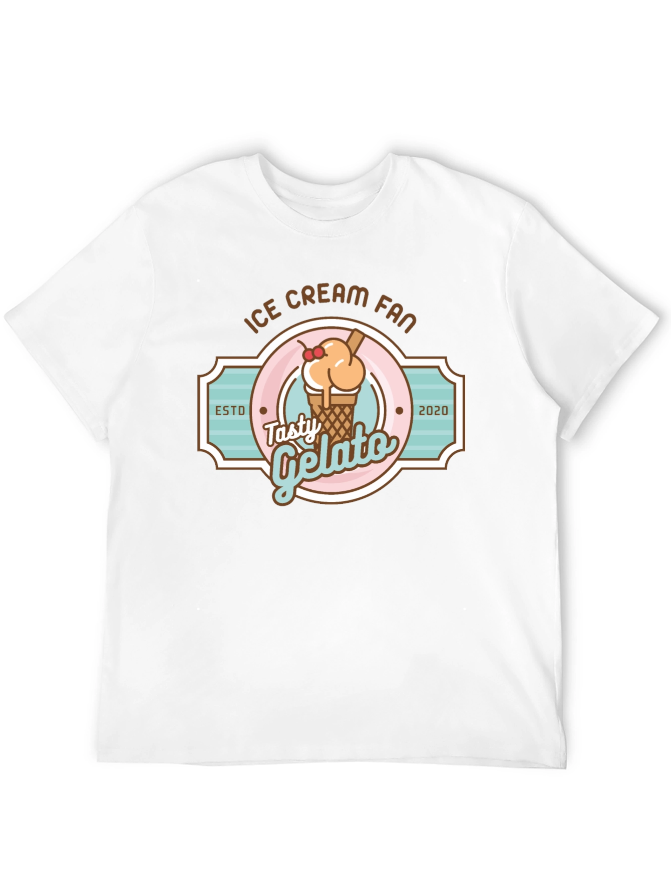 Ice Cream Fan T-Shirt - Tasty Gelato Design