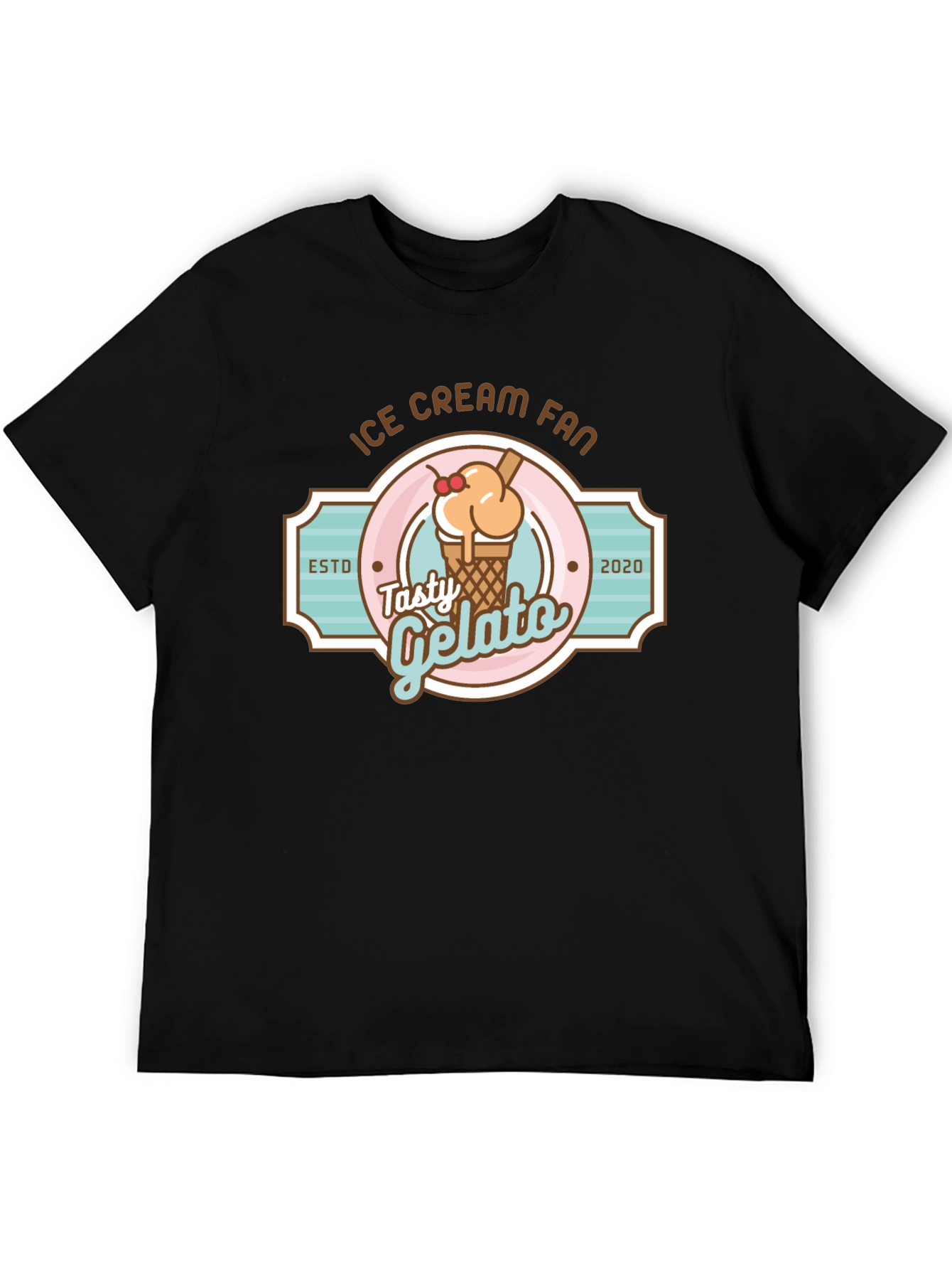 Ice Cream Fan T-Shirt - Tasty Gelato Design