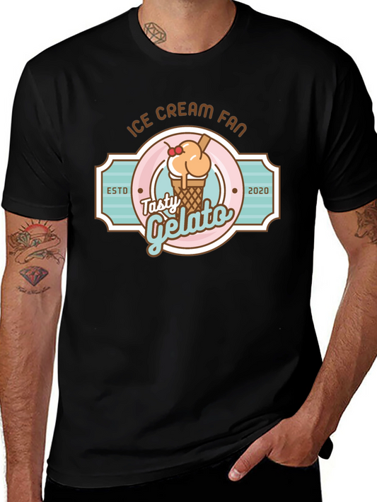 Ice Cream Fan T-Shirt - Tasty Gelato Design
