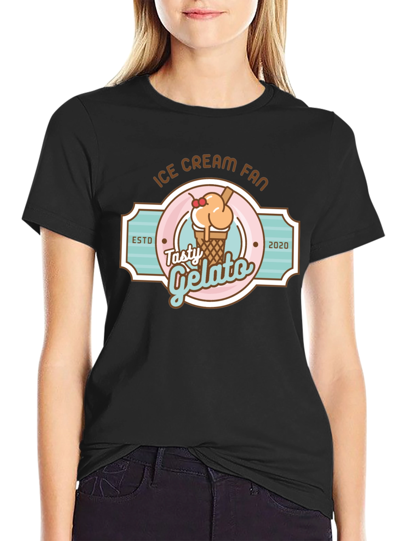 Ice Cream Fan T-Shirt - Tasty Gelato Design