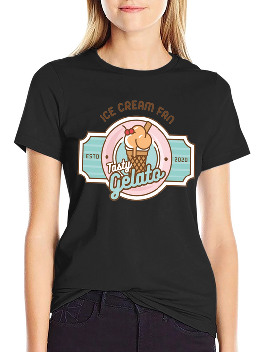 Ice Cream Fan T-Shirt - Tasty Gelato Design