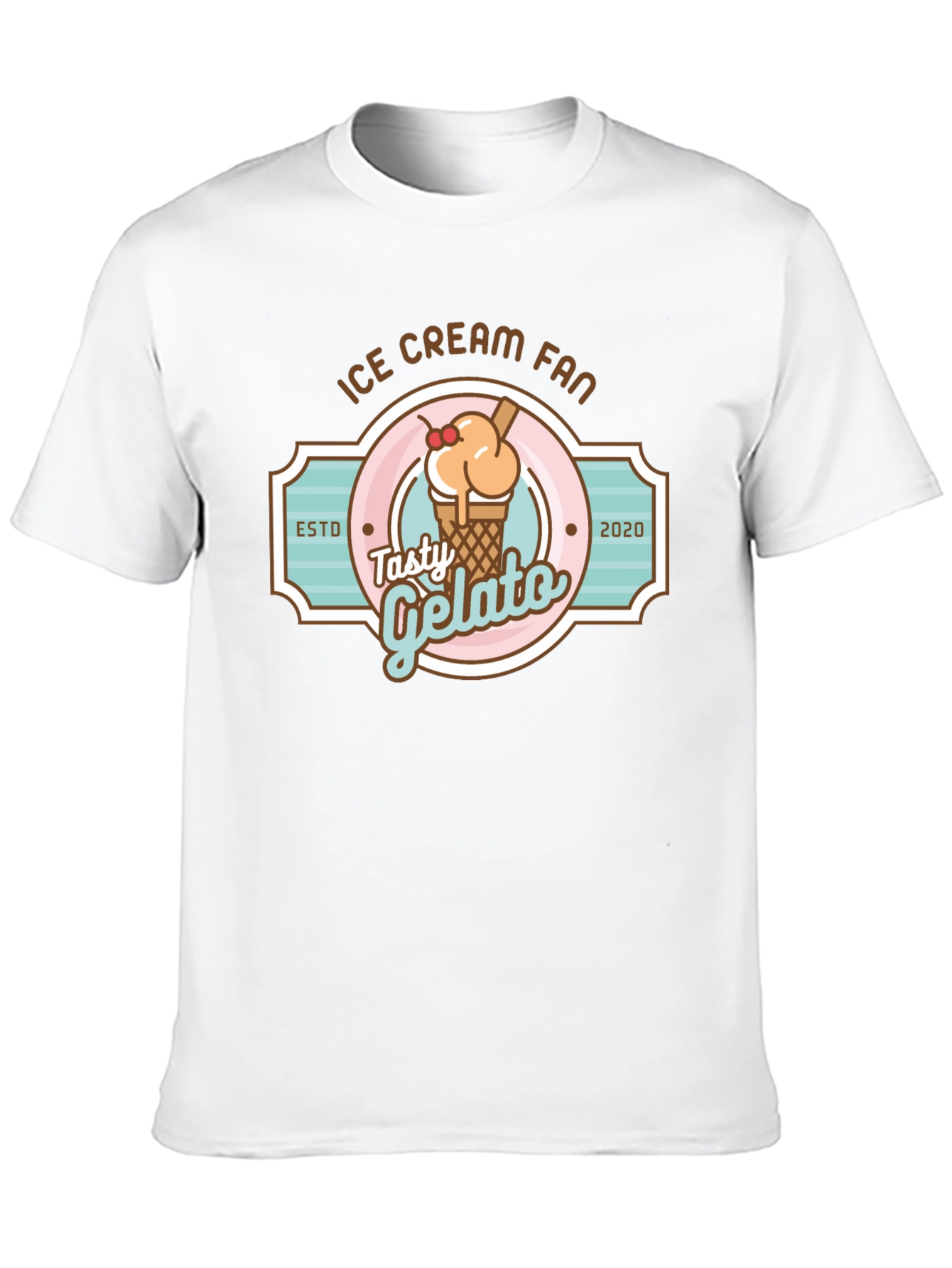 Ice Cream Fan T-Shirt - Tasty Gelato Design