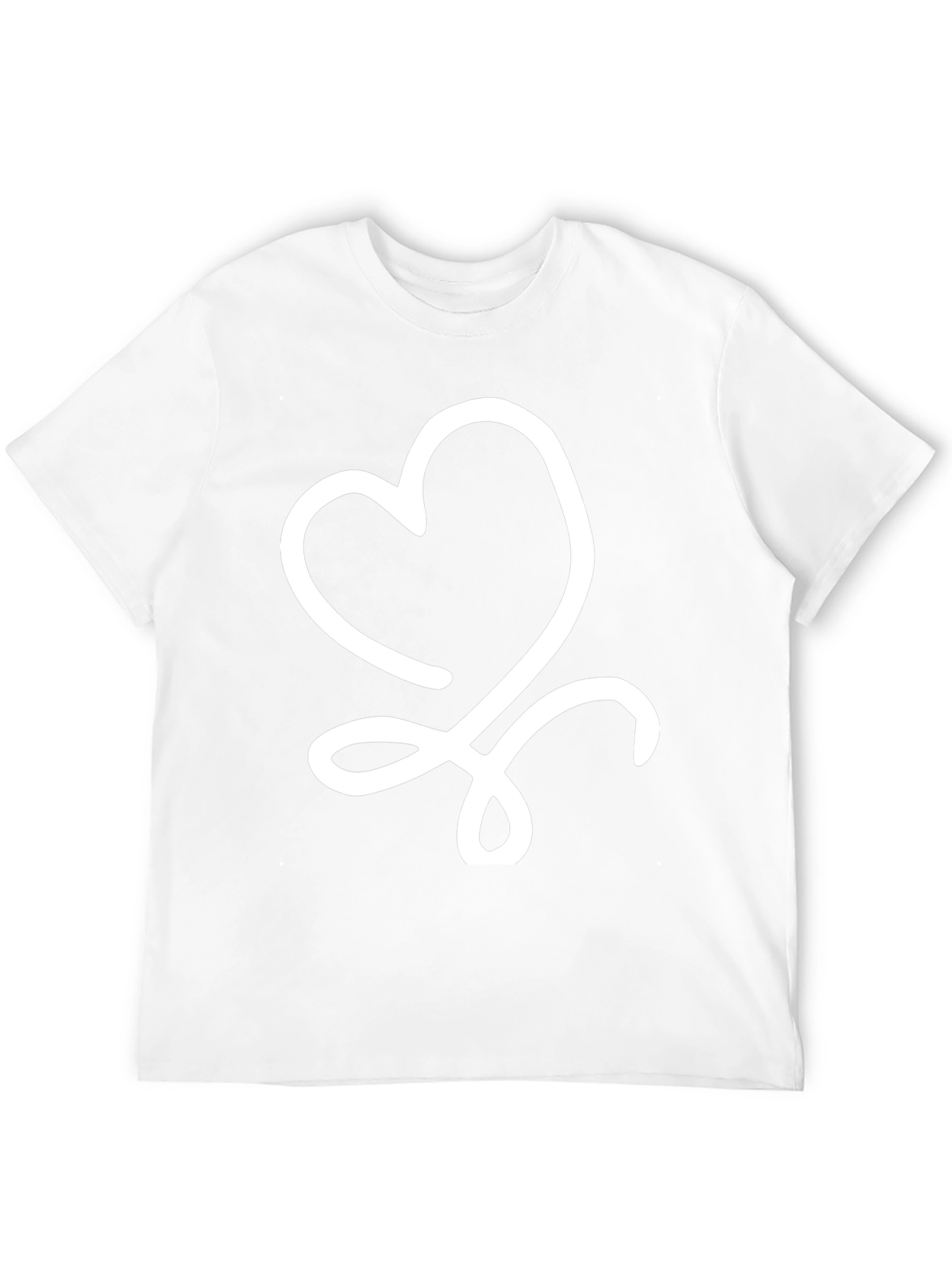 Heart Graphic Tee - Casual Black T-Shirt