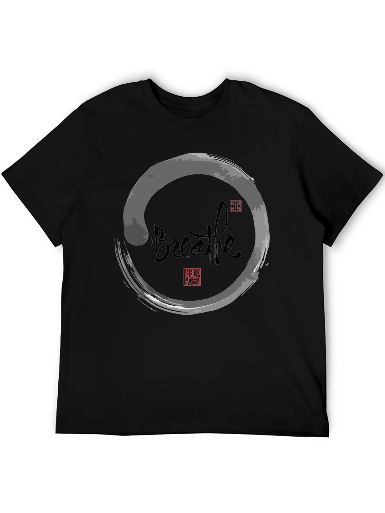 Breathe Zen Circle Graphic Tee - Relaxed Fit
