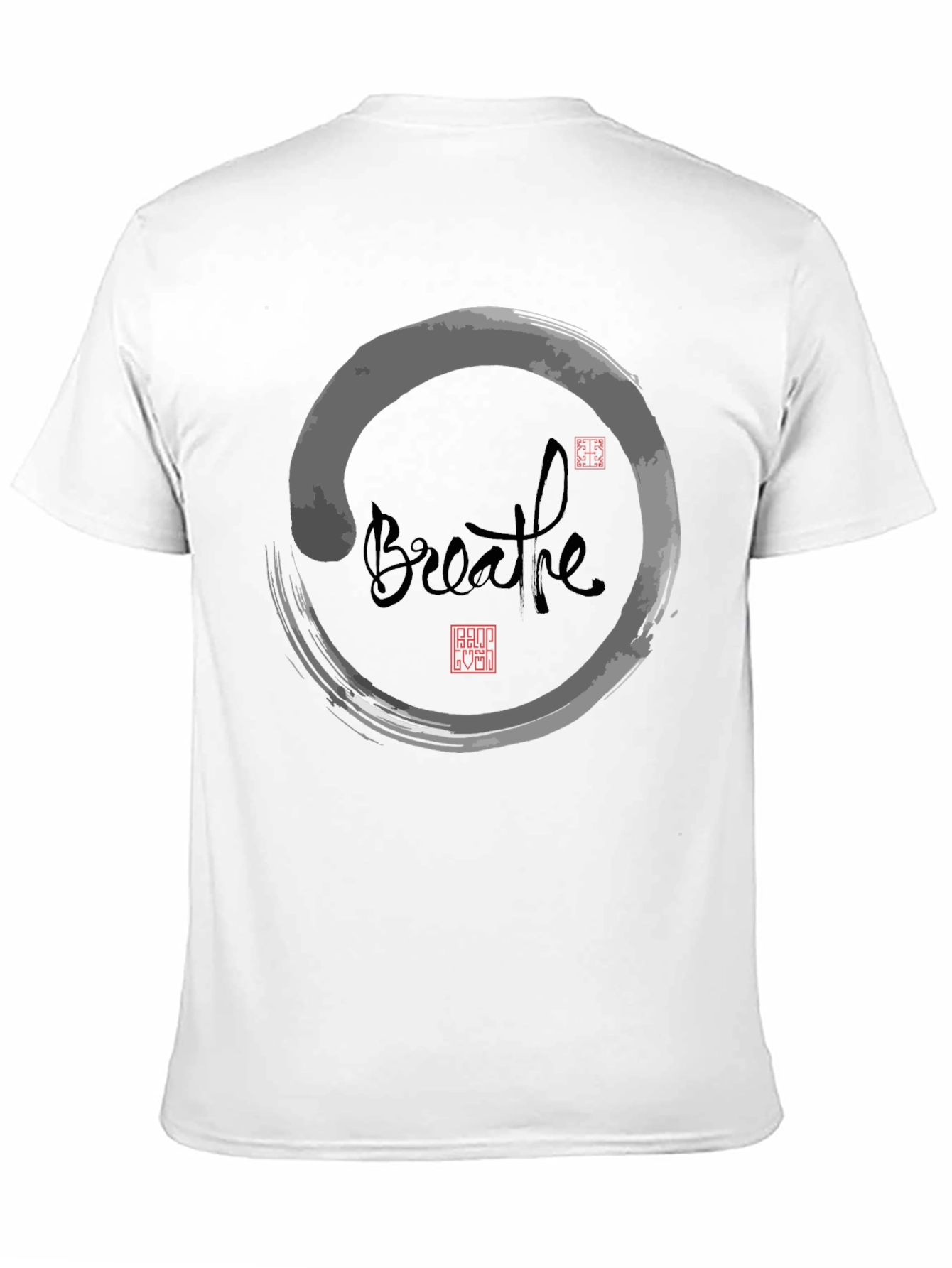 Breathe Zen Circle Graphic Tee - Relaxed Fit