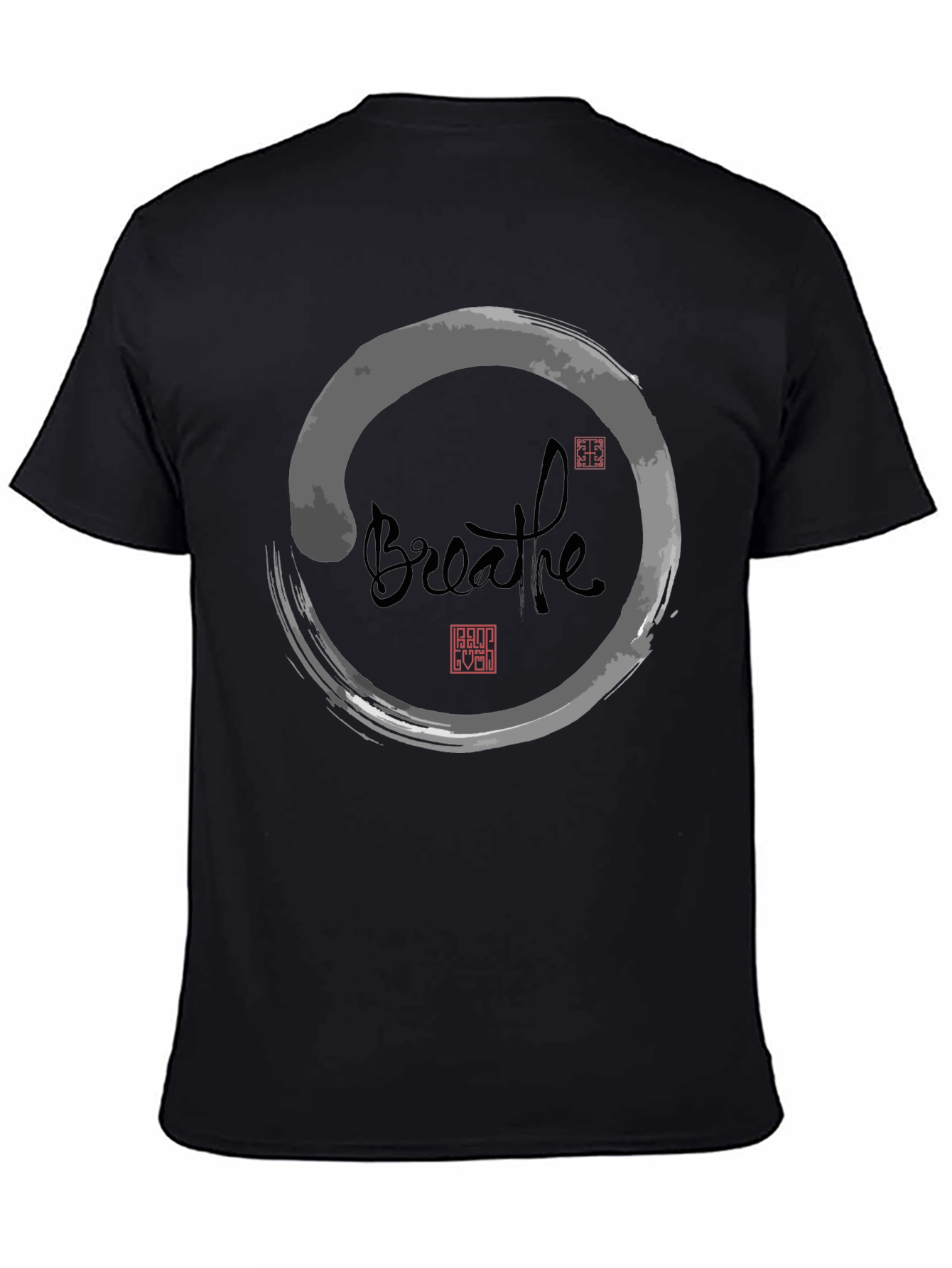 Breathe Zen Circle Graphic Tee - Relaxed Fit