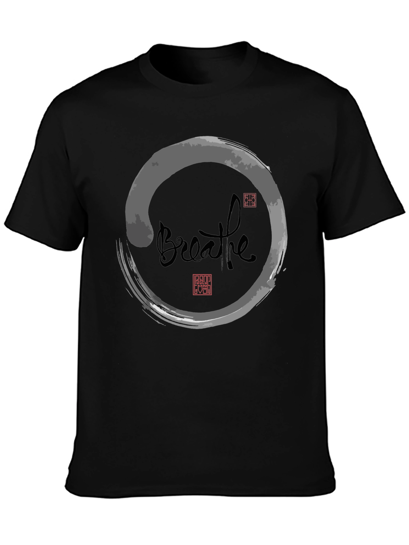 Breathe Zen Circle Graphic Tee - Relaxed Fit