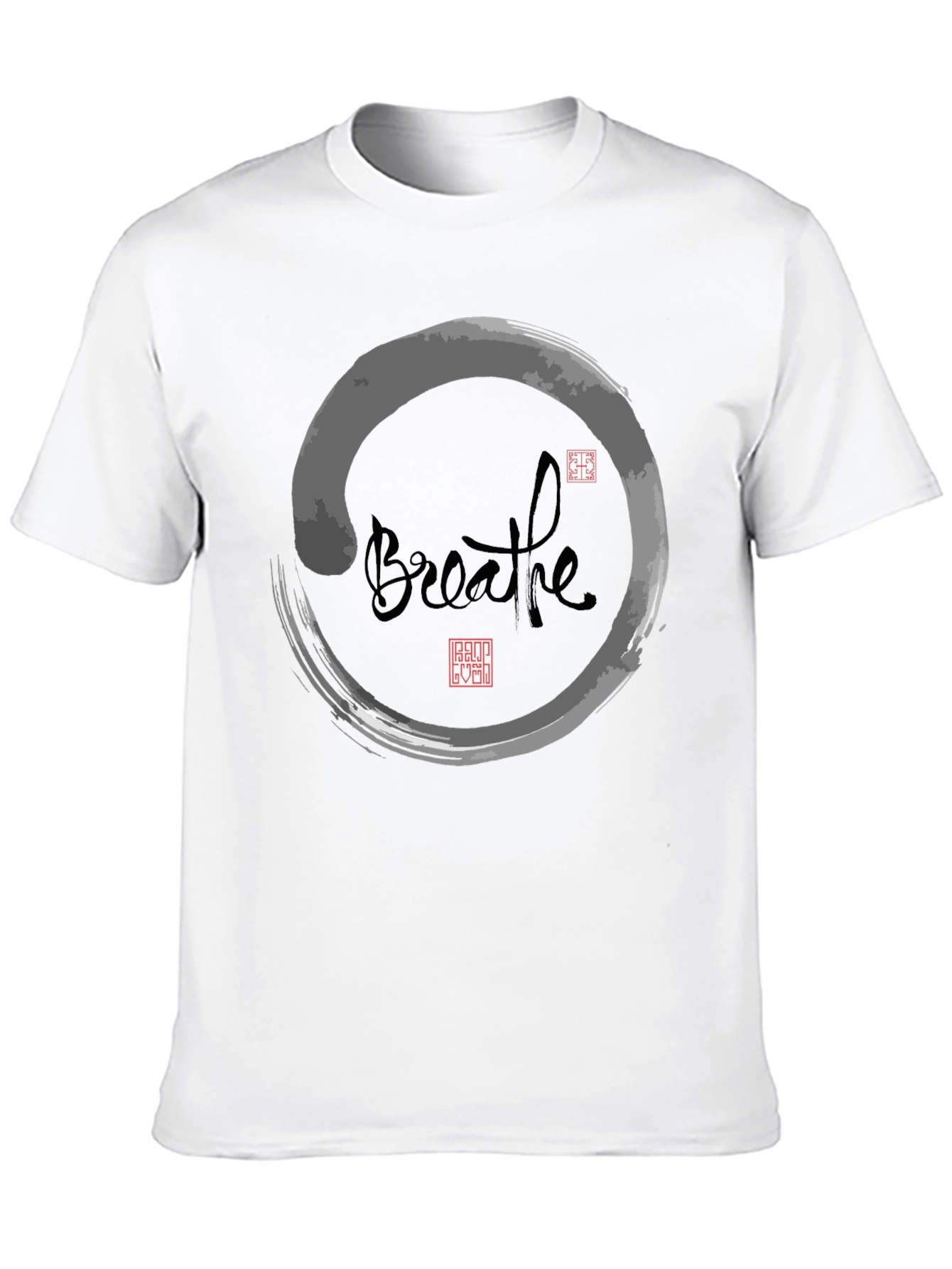 Breathe Zen Circle Graphic Tee - Relaxed Fit