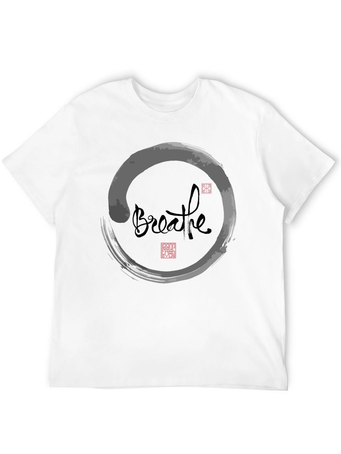 Breathe Zen Circle Graphic Tee - Relaxed Fit