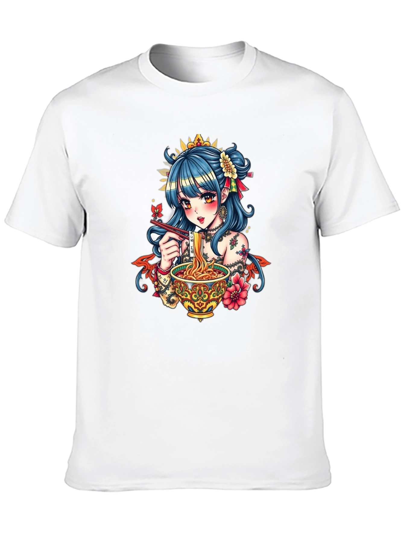 Anime Ramen Graphic Tee - Stylish Comfort