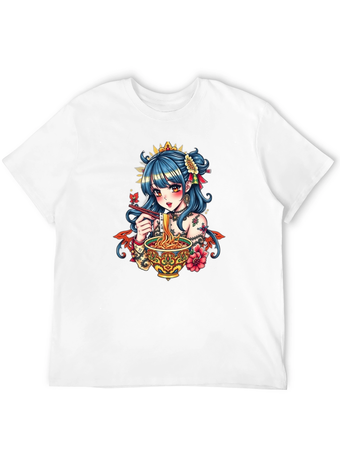 Anime Ramen Graphic Tee - Stylish Comfort