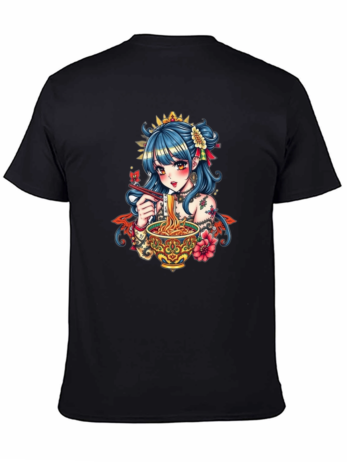 Anime Ramen Graphic Tee - Stylish Comfort