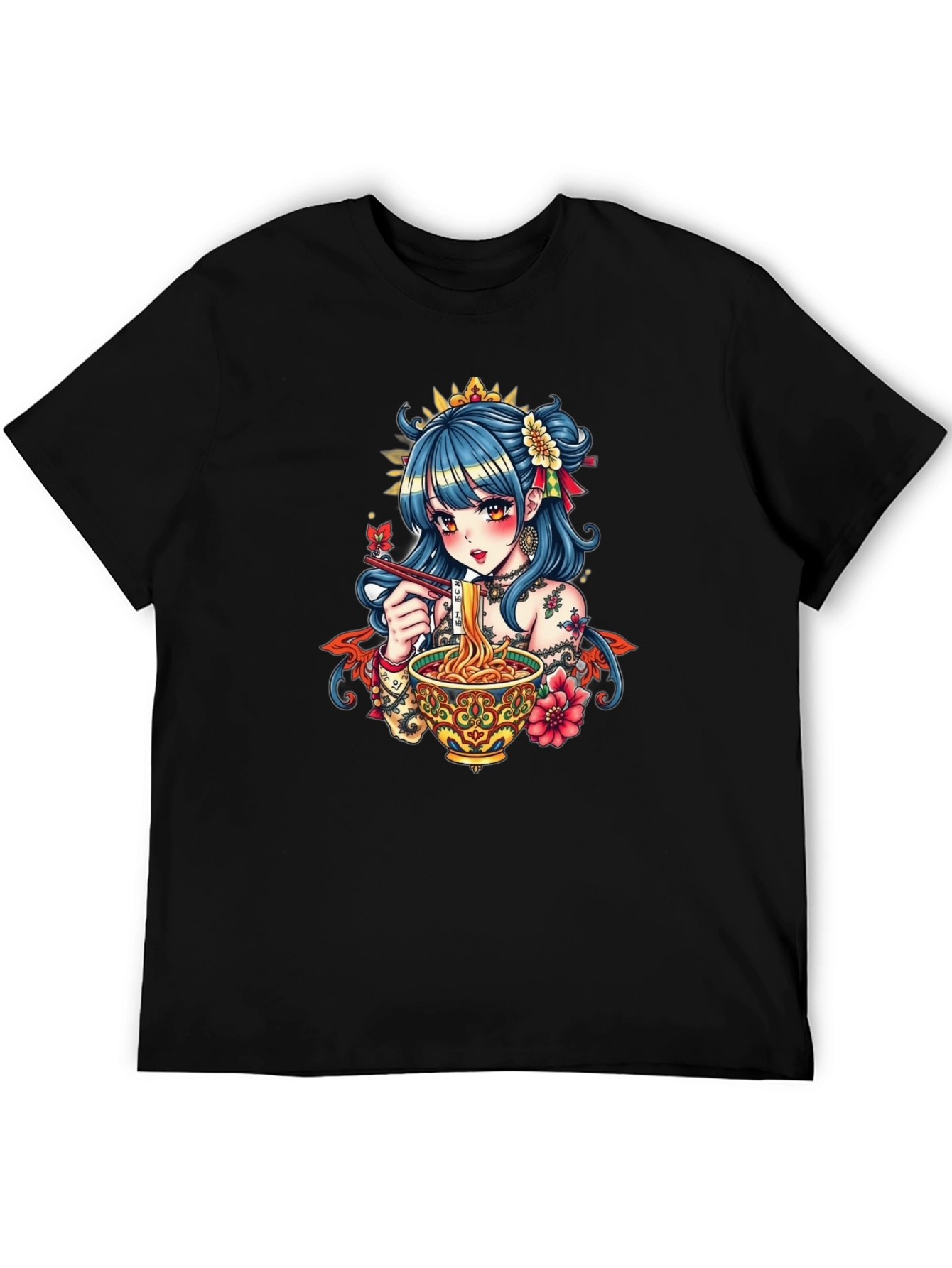 Anime Ramen Graphic Tee - Stylish Comfort