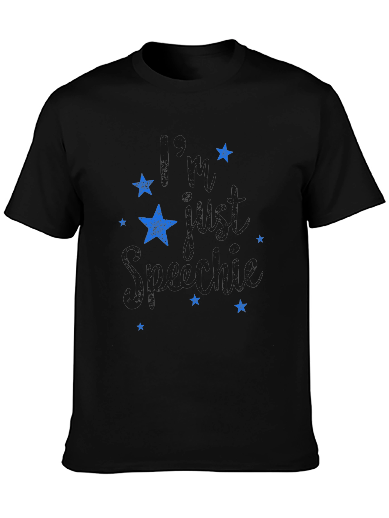 Stylish Black T-Shirt with Star Graphic Design
