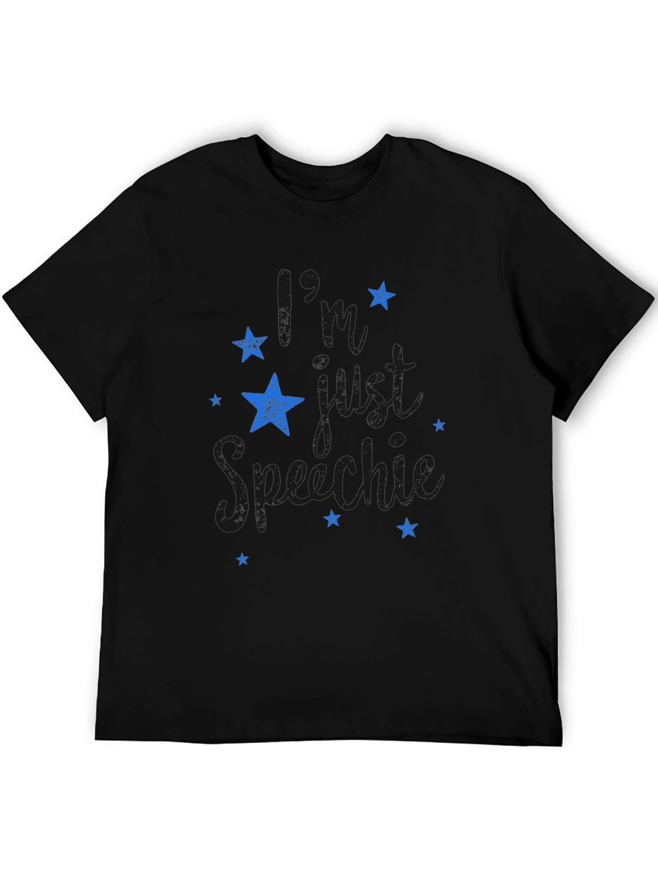 Stylish Black T-Shirt with Star Graphic Design