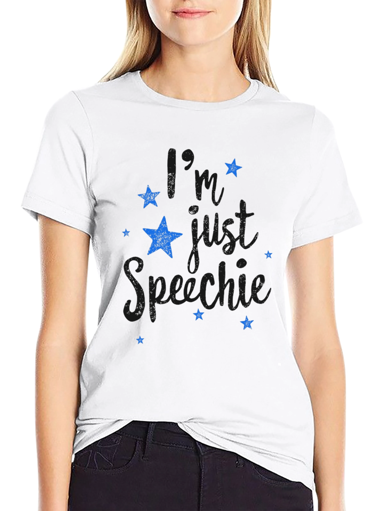 Stylish Black T-Shirt with Star Graphic Design